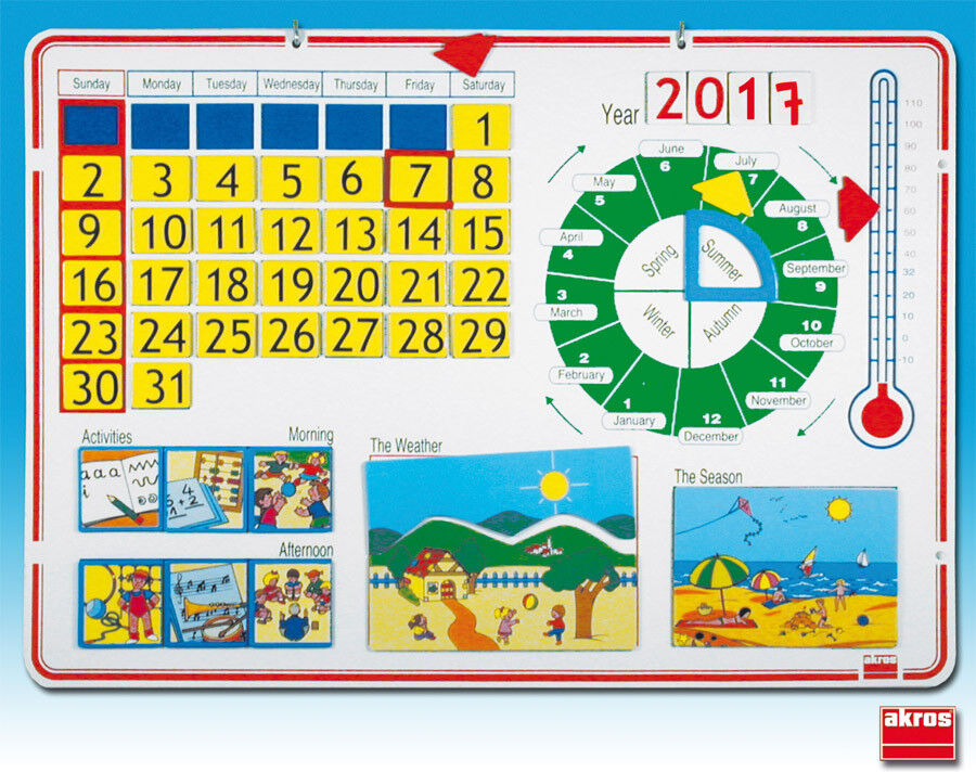 Akros Calendario Inglés