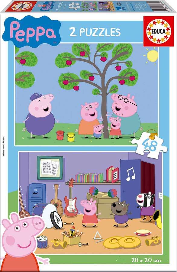 Educa Borras Puzle 2x48 piezas Peppa Pig