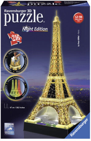 Ravensburger Puzle 3D 216 piezas La Torre Eiffel