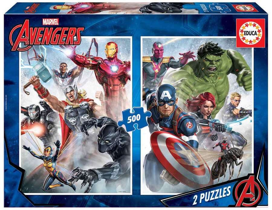 Educa Borras Puzle 2x500 piezas Avengers