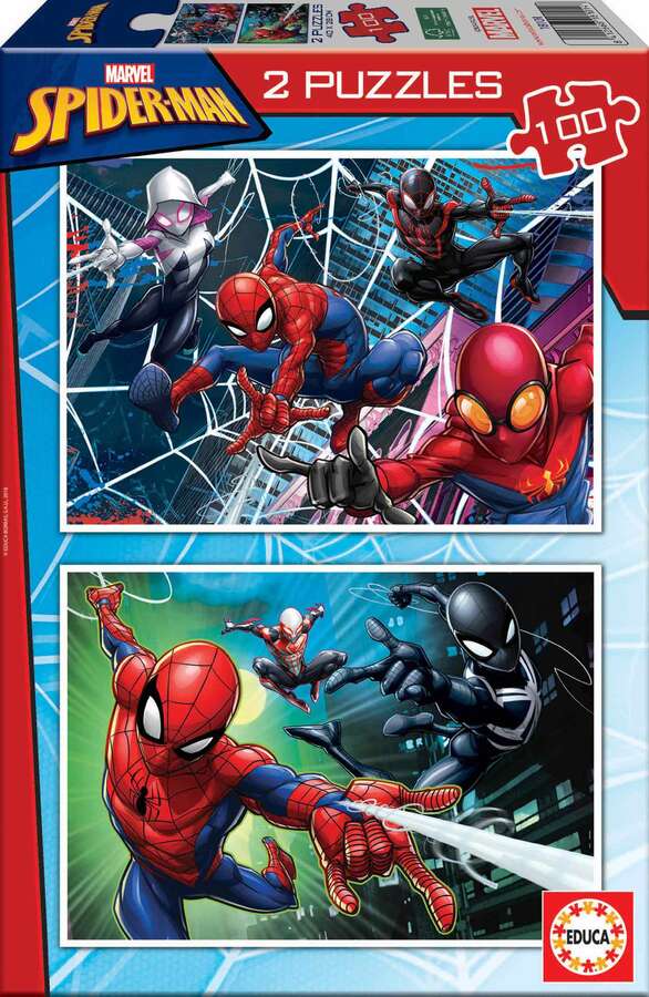 Educa Borras Puzle 2x100 piezas Spider-man