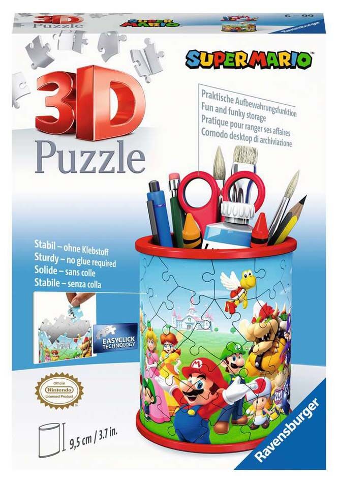 Ravensburger Puzle Portalápices 57 piezas Súper Mario 3D