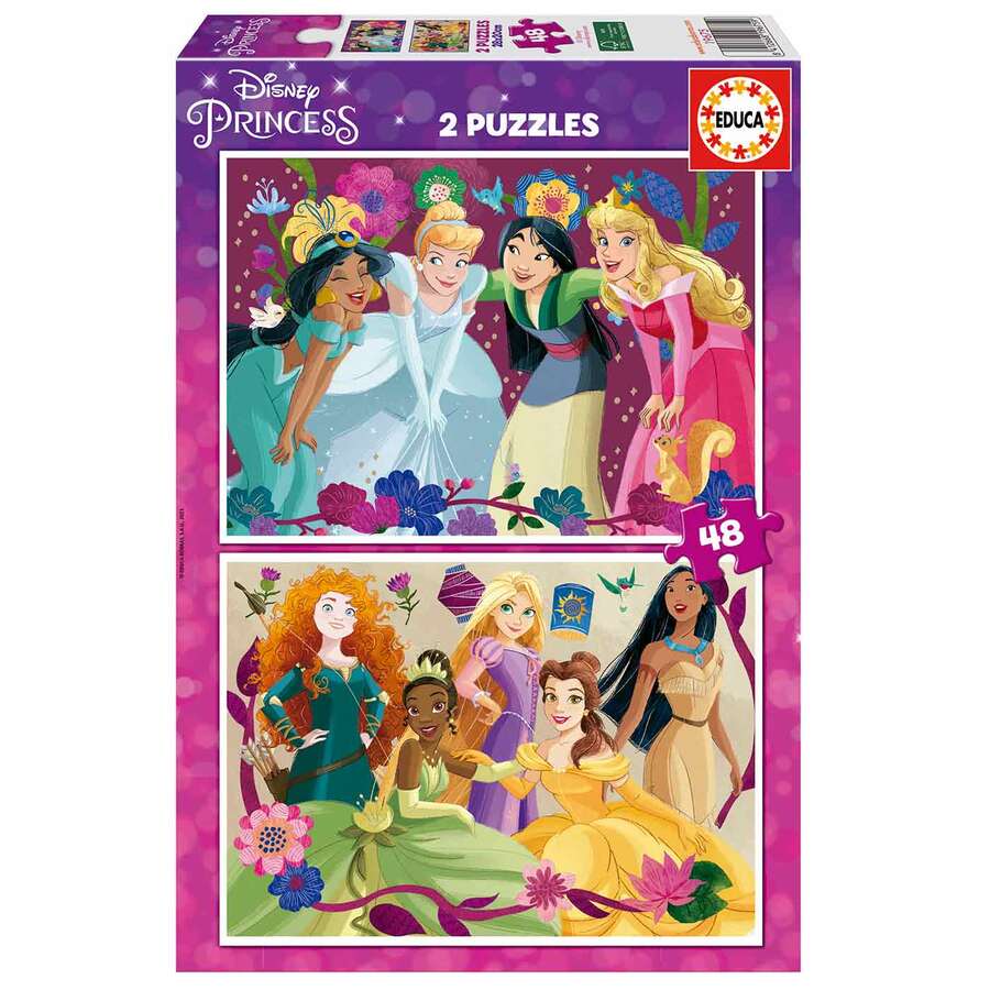 Educa Borras Puzle 2x48 piezas Disney Princess