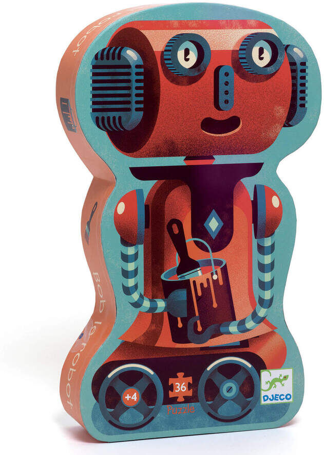 Djeco Puzle Silueta Bob the robot 36 piezas