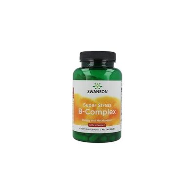 Swanson Super Stress B-Complejo con Vitamina C - Suplemento dietético Swanson Super Stress B-Complejo con Vitamina C - Suplemento dietético