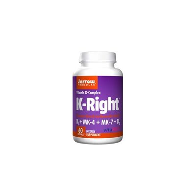 Jarrow Formulas K-Right Complejo de Vitamina K - 60 cápsulas blandas Jarrow Formulas K-Right Complejo de Vitamina K - 60 cápsulas blandas