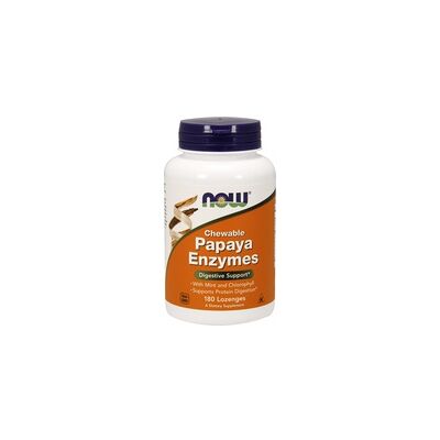 Now Foods Papaya Enzyme Tabletas masticables - Apoyo digestivo - 180 unidades Now Foods Papaya Enzyme Tabletas masticables - Apoyo digestivo - 180 unidades
