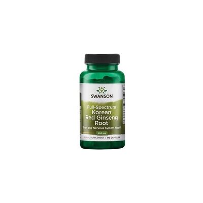 Swanson Extracto de Ginseng Rojo Coreano de Espectro Completo, 400mg - Suplemento Dietético Swanson Extracto de Ginseng Rojo Coreano de Espectro Completo, 400mg - Suplemento Dietético