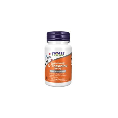 NOW Foods L-Theanine 200 mg - Relajación y Concentración - 60 Vcaps NOW Foods L-Theanine 200 mg - Relajación y Concentración - 60 Vcaps