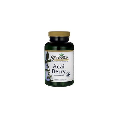 Swanson Baya de Acai 500mg Cápsulas - Suplemento Swanson Baya de Acai 500mg Cápsulas - Suplemento