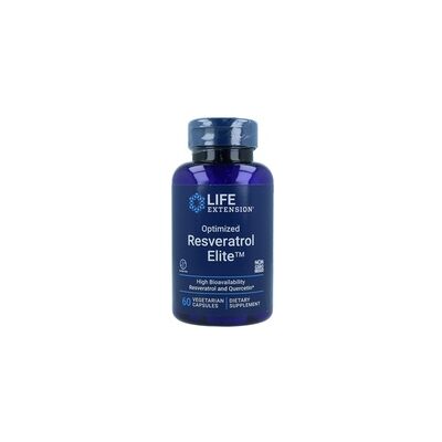 Life Extension Resveratrol Elite Optimizado - Apoyo al Corazón y Cerebro Life Extension Resveratrol Elite Optimizado - Apoyo al Corazón y Cerebro