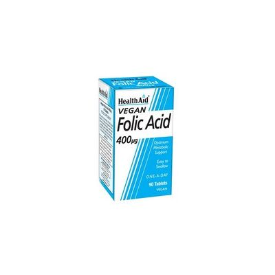 Healthaid Ácido Fólico 400μg (90tabletas) Healthaid Ácido Fólico 400μg (90tabletas)