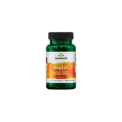 Swanson Biotin 5000 mcg - Suplemento de Vitaminas Swanson Biotin 5000 mcg - Suplemento de Vitaminas