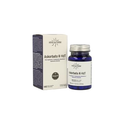 Askorbato K HdT 140 comprimidos de 415,4mg - Hifas da Terra Askorbato K HdT 140 comprimidos de 415,4mg - Hifas da Terra