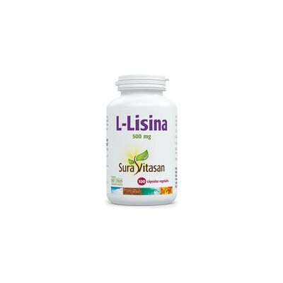 L-Lisina 100 cápsulas de 500mg - Sura Vitasan L-Lisina 100 cápsulas de 500mg - Sura Vitasan