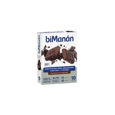 biManán Modelo Reemplazo de Comida - Barra de Chocolate Fondant 8 unidades biManán Modelo Reemplazo de Comida - Barra de Chocolate Fondant 8 unidades
