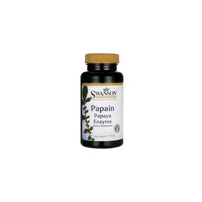 Swanson | Enzimas digestivos de la papaia. 100 mg, 90 cápsulas vegetales Swanson | Enzimas digestivos de la papaia. 100 mg, 90 cápsulas vegetales