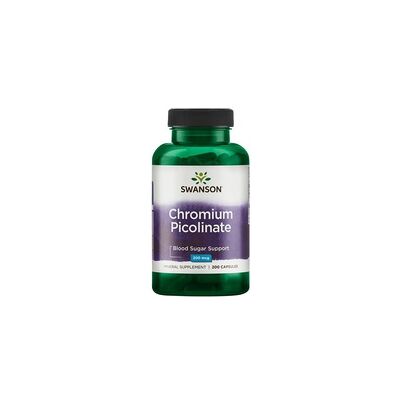 Swanson Picolinato de Cromo - 200mcg - 200 Cápsulas Swanson Picolinato de Cromo - 200mcg - 200 Cápsulas