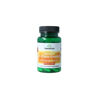 Swanson D-Chiro-Inositol - Azúcar en sangre & Bienestar - 60 cápsulas Swanson D-Chiro-Inositol - Azúcar en sangre & Bienestar - 60 cápsulas