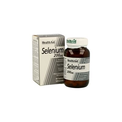 HealthAid Selenio 200μg Comprimidos de Liberación Prolongada - Suplemento HealthAid Selenio 200μg Comprimidos de Liberación Prolongada - Suplemento