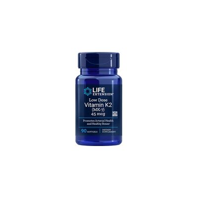 Life Extension Vitamina K2 de Baja Dosis - 7 (Mk-7), 45 mcg - Huesos y Corazón Life Extension Vitamina K2 de Baja Dosis - 7 (Mk-7), 45 mcg - Huesos y Corazón
