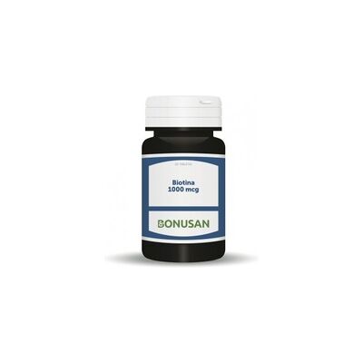 Biotina Bonusan 60 Tabletas - Vitamina B7 para cabello y piel Biotina Bonusan 60 Tabletas - Vitamina B7 para cabello y piel
