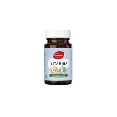 Vitamina D3+K2 60 cápsulas - El Granero Integral Vitamina D3+K2 60 cápsulas - El Granero Integral