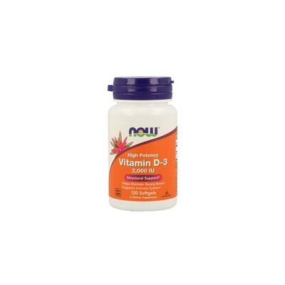 Now Foods Vitamina D-3 2000iu Gelcaps (120 pcs) Now Foods Vitamina D-3 2000iu Gelcaps (120 pcs)