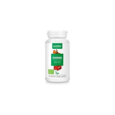 Purasana Guarana Energy Eco 300 mg Vegano Orgánico - Suplemento dietético Purasana Guarana Energy Eco 300 mg Vegano Orgánico - Suplemento dietético