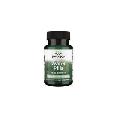 Swanson Water Pills - 120 tabletas - Fórmula herbal para el equilibrio de líquidos Swanson Water Pills - 120 tabletas - Fórmula herbal para el equilibrio de líquidos