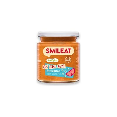 5 x Tarrito con Cachitos de Pasta con Tomate 10m+ 230 g - Smileat 5 x Tarrito con Cachitos de Pasta con Tomate 10m+ 230 g - Smileat