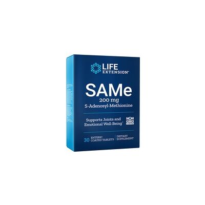 Life Extension SAMe 200 mg - Apoyo a la metilación - 30 tabletas vegetales Life Extension SAMe 200 mg - Apoyo a la metilación - 30 tabletas vegetales