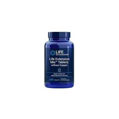 Tabletas Mix de Life Extension sin Cobre - Suplemento dietético Tabletas Mix de Life Extension sin Cobre - Suplemento dietético