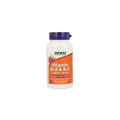 NOW FOODS Vitamina D-3 y K-2 - Soporte Óseo e Inmunológico NOW FOODS Vitamina D-3 y K-2 - Soporte Óseo e Inmunológico