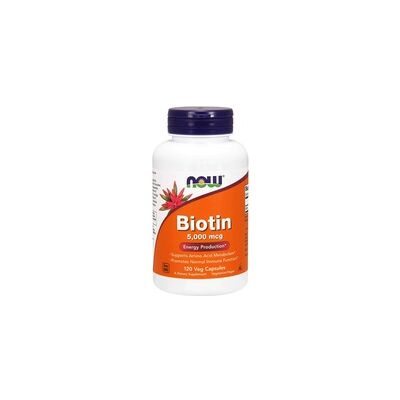 Now Foods Biotina 5000 mcg Cápsulas Vegetarianas - Vitaminas Now Foods Biotina 5000 mcg Cápsulas Vegetarianas - Vitaminas