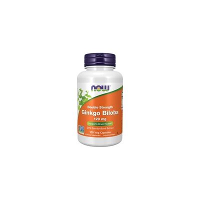 NOW Foods Ginkgo Biloba Doble Fuerza 120mg - Cápsulas Vegetarianas NOW Foods Ginkgo Biloba Doble Fuerza 120mg - Cápsulas Vegetarianas