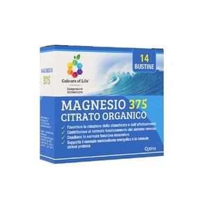 Citrato orgánico de magnesio 375 14 sobres (375mg) - Colours of life