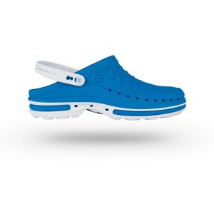 Zuecos Wock Clog Azul Medio con Tira