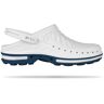 Zuecos Wock Clog Azul/Blanco con Tira