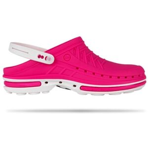 Zuecos Wock Clog Fucsia con Tira