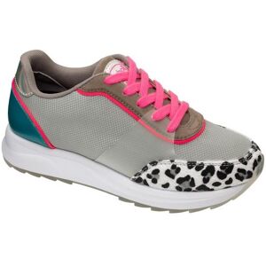 Scholl Zapatilla Beyonce Gris/Rosa