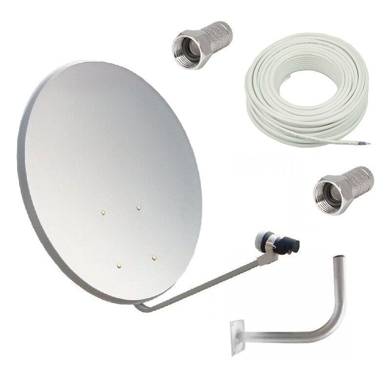 Engel Kit Completo Antena Parabólica Surmedia 60 Cm + Lnb + Soporte Pared + Cable Coaxial 20mts