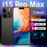 I15 Pro Max,Ram 16gb+2tb Rom,Astarry Smartphone,7.3 Inch Hd Screen,China 5g Cellphone,Yuotube/google/facebook/game App/whatsapp Black