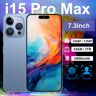 I15 Pro Max,Ram 16gb+2tb Rom,Astarry Smartphone,7.3 Inch Hd Screen,China 5g Cellphone,Yuotube/google/facebook/game App/whatsapp Blue