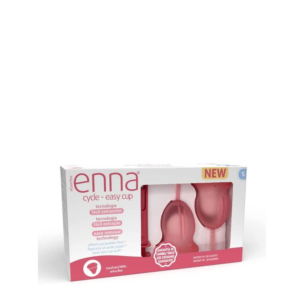 Enna Cycle Easy Cup 2 Copas Menstruales Talla S + Aplicador
