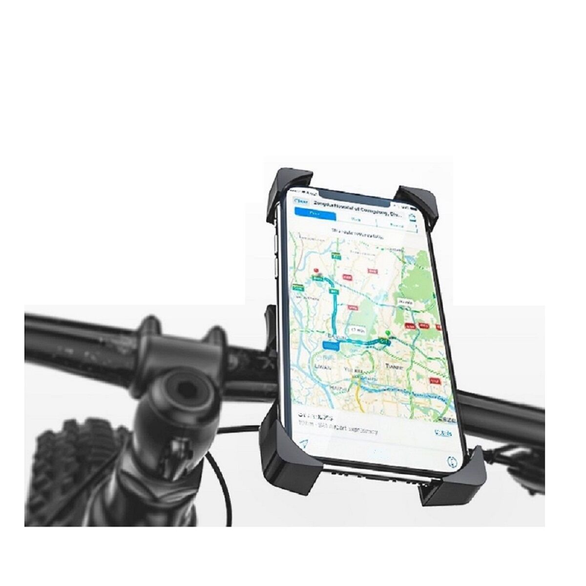 DFV mobile Para Huawei P Smart (2021) Soporte Para Manillar De Bicicleta Y Moto Automatico - Negro