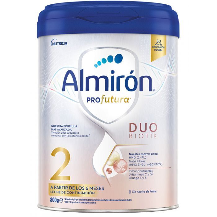 Nutricia Almirón - Leche De Fórmula Y Comida De Bebé - Profutura 2 Leche Lactantes Sin Aceite De Palma 800 Gr