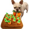 Animal Cuddly Toy Intelligence Toy For Dog Interactive Toy Plush Carrot, (1-Piece)