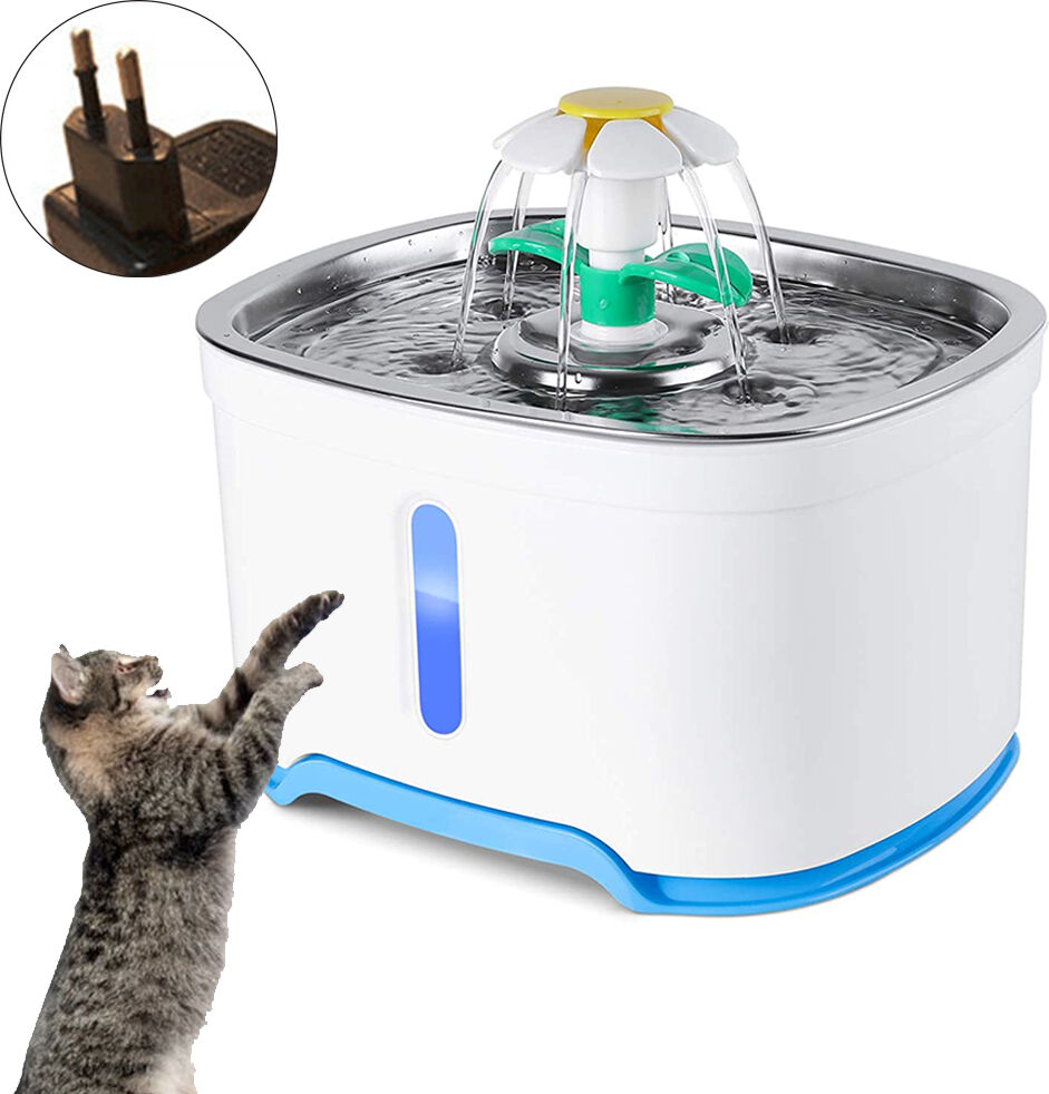 Dispensador De Agua Para Gatos-2,5 Litros Dispensador Automático De Agua Para Mascotas-Automático Blue