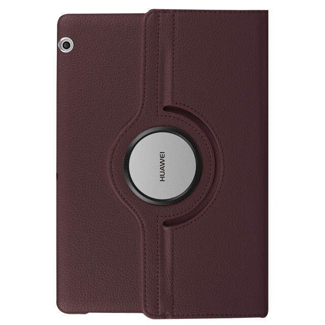 Rotating Case Mediapad T5 10 T3 9.6 M5 Lite 10.1 Stand Cover For Huawei Matepad 11 T10s T10 10.4 T8 8.0 Tablet Funda Brown-Matepad 10.4
